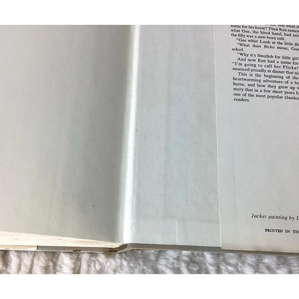 Vintage My Friend Flicka Book by Mary O'Hara 1969 Hardcover Dust Jacket Classic